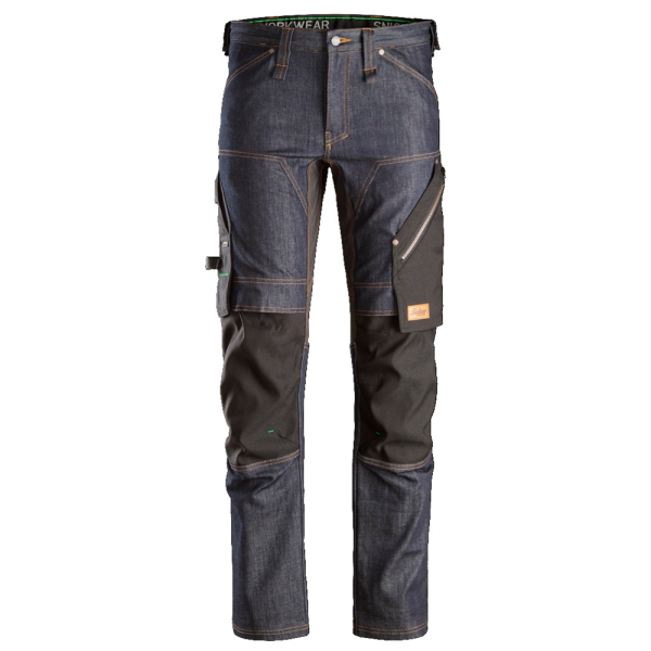 Håndværkerbukser Snickers Workwear 6956 FlexiWork Denim/Sort 50