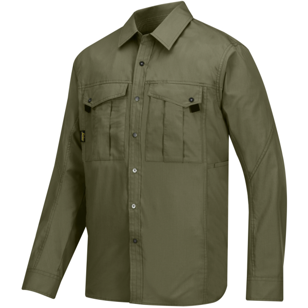 Skjorta Snickers Workwear 8508 olivgrön XS