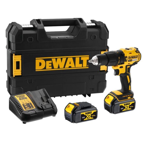 Slagboremaskine Dewalt DCD778M2T-QW med batteri og oplader 