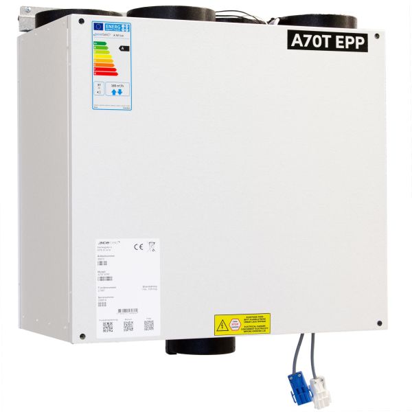 Ventilasjonsaggregat Acetec A30T EPP EvoControl hvit 