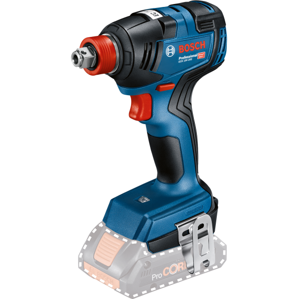 Slagnøgle Bosch GDX 18V-200 uden batteri og oplader 