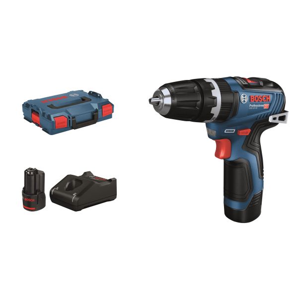 Bore-/skruemaskine Bosch GSB 12V-35 med batteri og oplader 