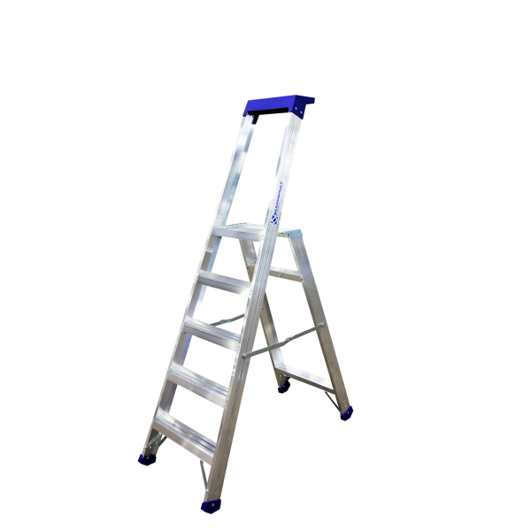 Trappstege Skeppshultstegen 5050-05 med hylla 5 steg, 1155 mm