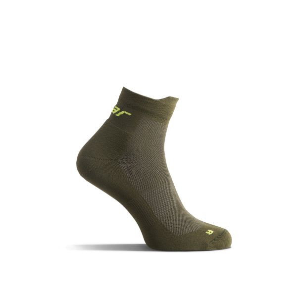 Strømpe Solid Gear Light Performance Sock Low Lav model, grøn, 2-pak Grøn Str 43-46