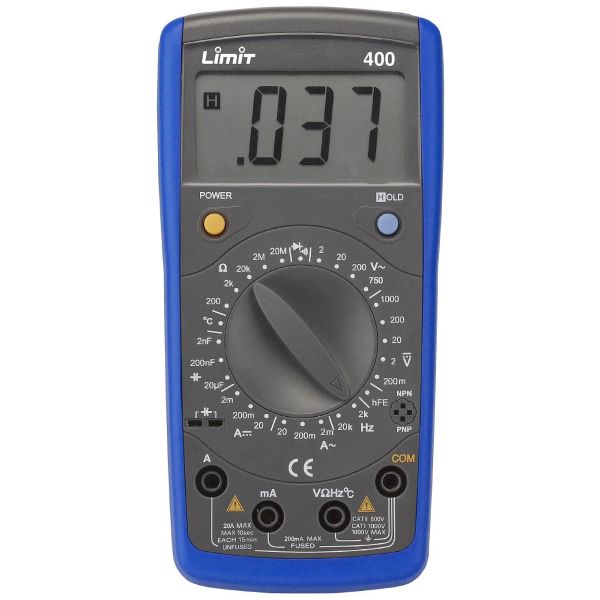Multimeter Limit 400 inkl. batterier 