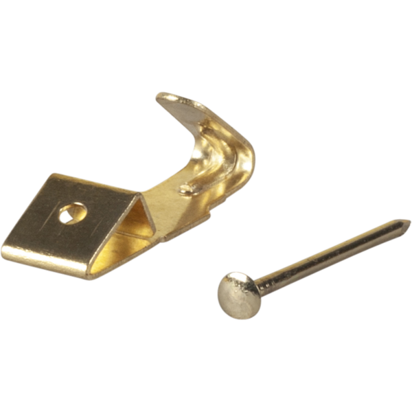 Messingkrog ESSVE 511523 messing, herunder søm 12-pak