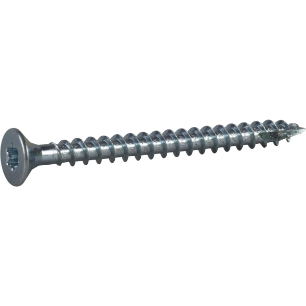Træskrue ESSVE 423203 6 mm Ø, TX30, fuldt gevind, forsænket, FZB 70 mm, stk. 10