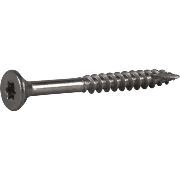 Træskrue ESSVE ESSDRIVE 5 mm Ø, forsænket, rustfri, A4 Rustfritt stål A4 5 mm 50 mm 20 st