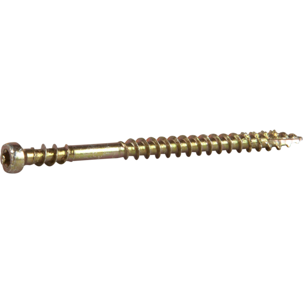 Listskruv ESSVE 554657 3,9 mm Ø, gulkrom, TX10 57 mm, 250-pack