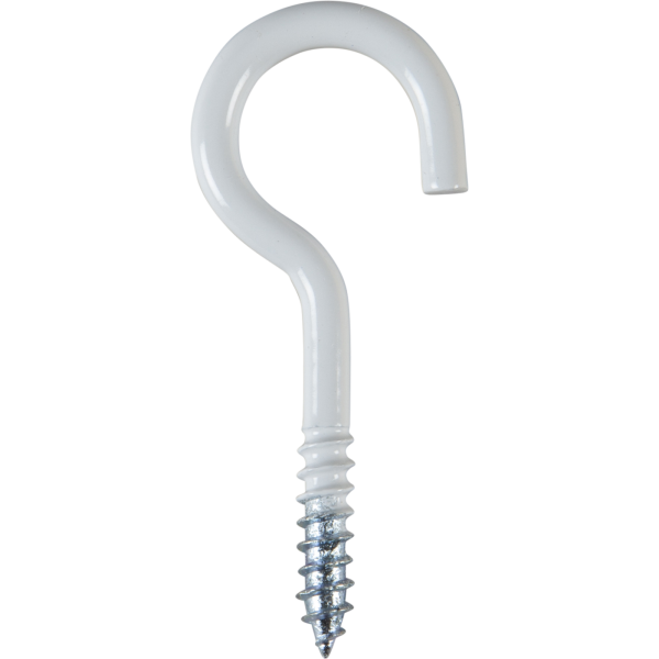 Skruekrog ESSVE 520142 hvid 50 mm, pakke med 5 stk