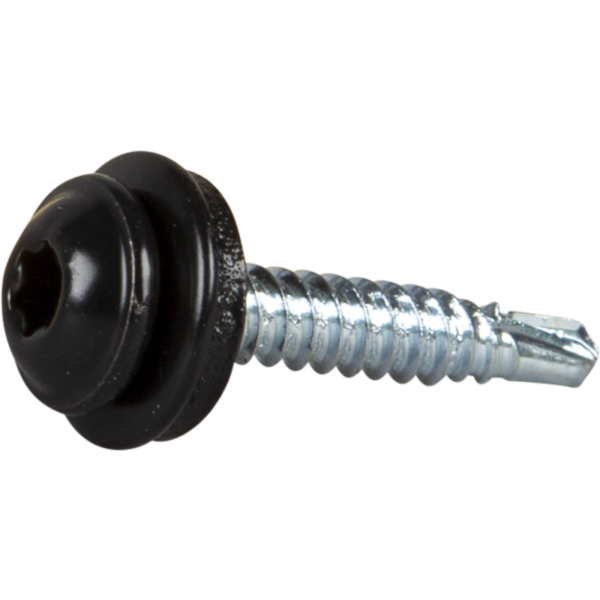Asennusruuvi ESSVE 63358 4,2 x 25 mm, TX20, aluslevyllä harmaa (RAL7011), 100 kpl