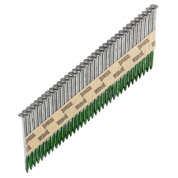 Maskinspiker ESSVE 777900 34°, rettbåndet, glatt, varmforsinket 2,8 x 50 mm, 2200-pakning