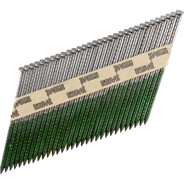 Maskinsøm ESSVE 777415 34°, ligebåndet, udskåret, skinnende 3,1 x 90 mm, pakke med 1200