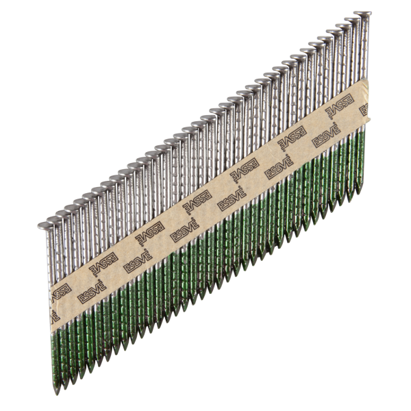 Maskinspiker ESSVE 777411 34°, rettbåndet, hugget, blank 2,8 x 60 mm, 1800-pakning