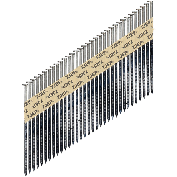 Maskinsøm ESSVE 778714 34°, ligebåndet, rundt hoved, rustfri A4 3,1 x 80 mm, pakke med 810