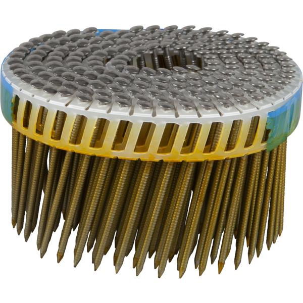 Maskinsøm ESSVE 774635 spole, Ø2,5 mm, 15°, brosten. hoved 2,5 x 50 mm, pakke 1750