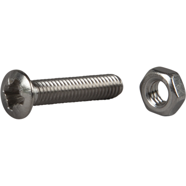 Maskinskrue ESSVE 550216 forsænket, syrefast A4 M4 x 25 mm, pakke med 8 stk