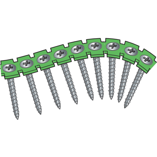 Hårdgipsskrue ESSVE 550730 Ø3,9 mm, båndet, FZB 3,9 x 31 mm, pakke med 1000