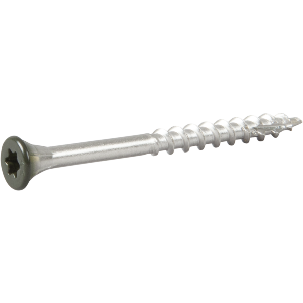 Facadeskrue ESSVE 537452 4,4x52 mm, rustfri/syrefast A4, strimmel. Sort, pakke med 250