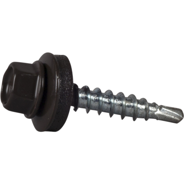 Farmarskruv ESSVE 64915 4,8 x 28 mm, borrspets, 250-pack Mörkbrun (RR32)