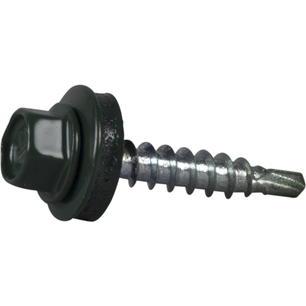 Farmerskrue ESSVE 64903 4,8 x 28 mm, borspiss, 250-pakning Grønn (RR11)