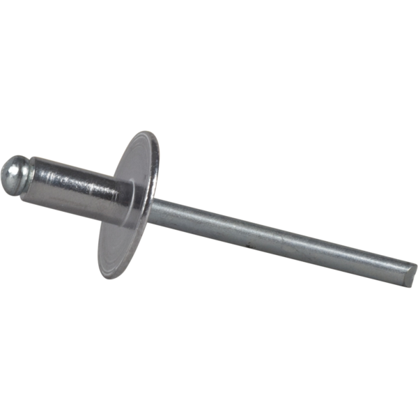 Blindnagel ESSVE 62603 åpen, stort kulehode, AL/ST 4 x 8 mm, 450-pakning