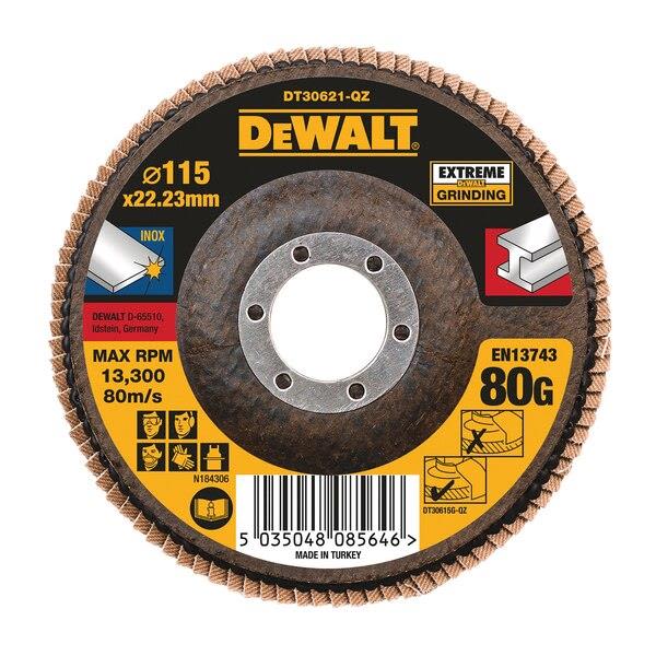 Lamellslipeskive Dewalt DT30622-QZ 80G 80G