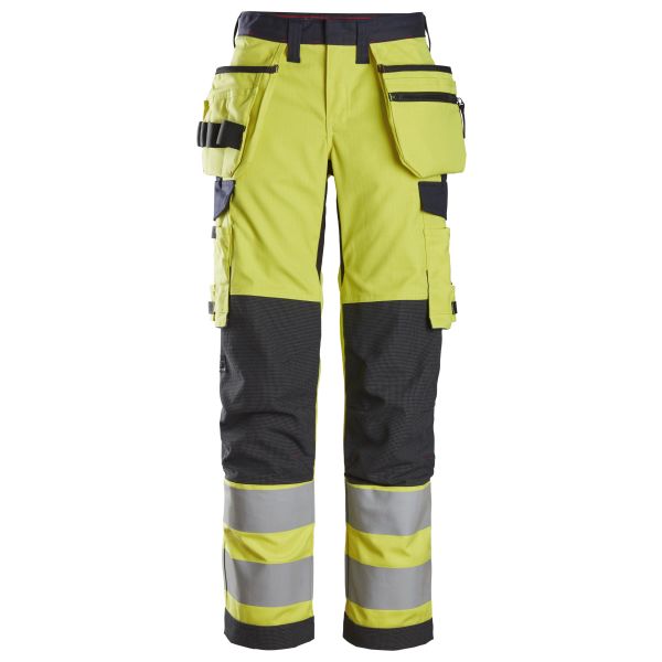 Arbeidsbukse Snickers Workwear 6797 varsel, gul/marineblå 84