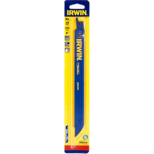 Bajonetsavklinger Irwin 10504156 200 mm, 18 TPI, stk. 5 