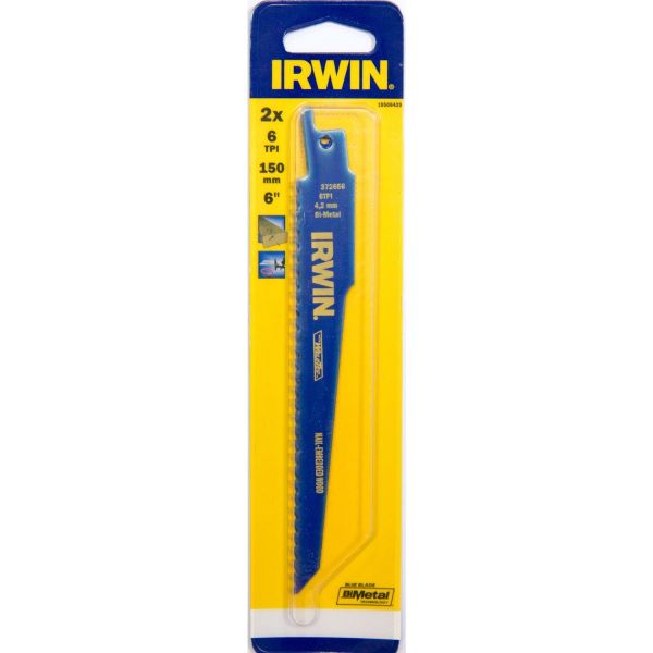 Bajonetsavklinger Irwin 10506429 150 mm, 6 TPI, stk 2 