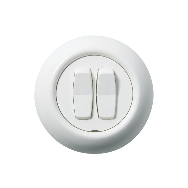 Kytkin Schneider Electric Renova WDE006817 uppoasennukseen, valkoinen 5-kytkin (kruunu) Valkoinen