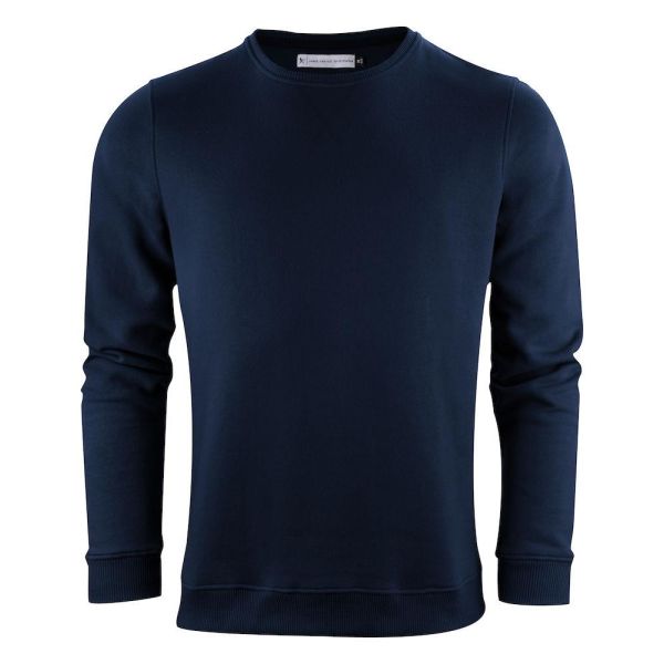 Sweater James Harvest Alder Heights Søværn Marine blå S