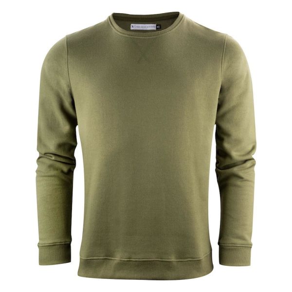 Sweater James Harvest Alder Heights Mos grøn Mosgrøn S