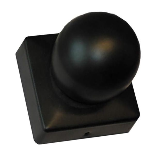 Stolphatt Hortus 101-171 svart 97x97 mm, med kula