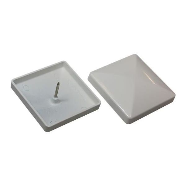 Aluminiumtopp Kokille CAP 76  Vit, 26,3x76x76 mm