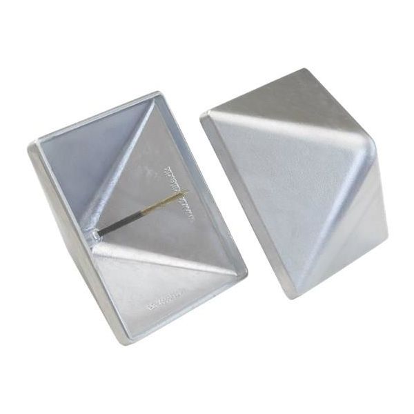 Aluminiumtopp Kokille PYRA 160  Grå, 44,6x160x160 mm