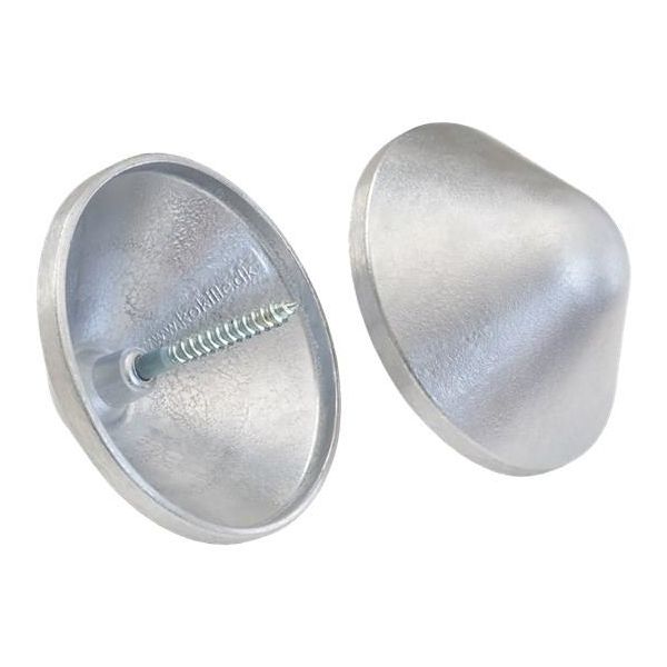 Aluminiumtopp Kokille CONE 225 grå Ø225 mm