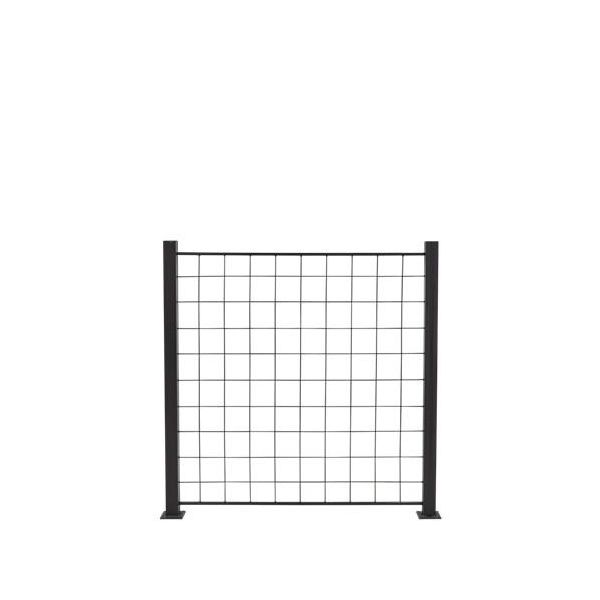 Spaljé Hortus 116-036 till multialuminiumstolpe, svart 150x100 cm