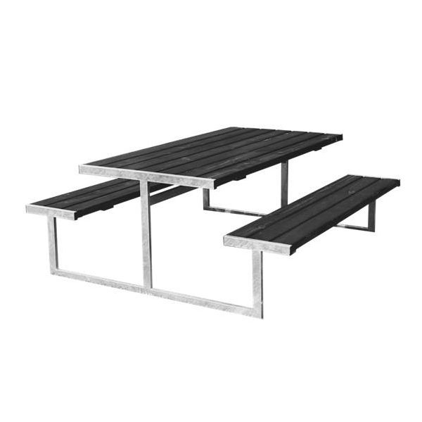 Picknickbord Hortus Loke  Svart trä, 180x185 cm