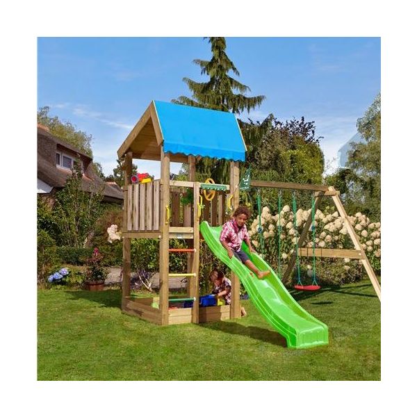 Lektorn Jungle Gym Home med gunga och rutschkana 