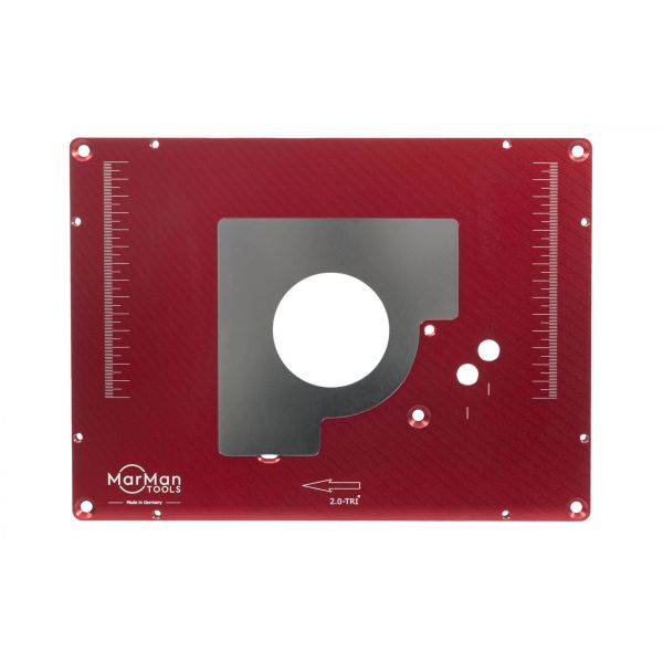 Indlægsskive MarMan Tools IP2.0K-TRI til fræsebord, 298 x 235 x 9 mm 