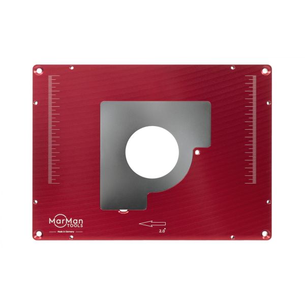 Indlægsskive MarMan Tools IP2.0-UND til fræsere, 306 x 229 x 9 mm 