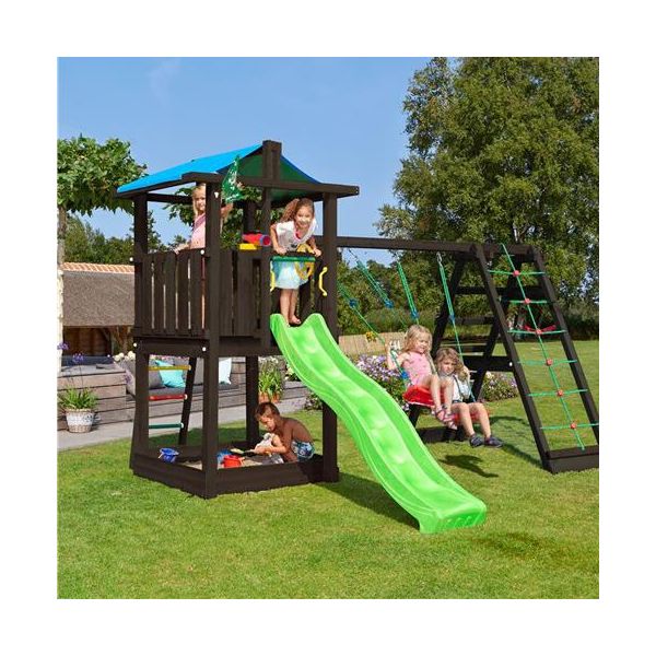 Lektorn Jungle Gym Hut med klättermodul 