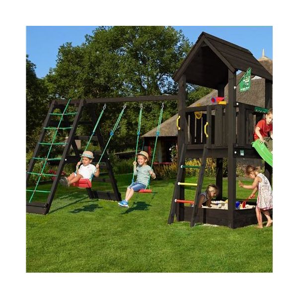 Lektorn Jungle Gym Club med klättermodul och rutschkana 