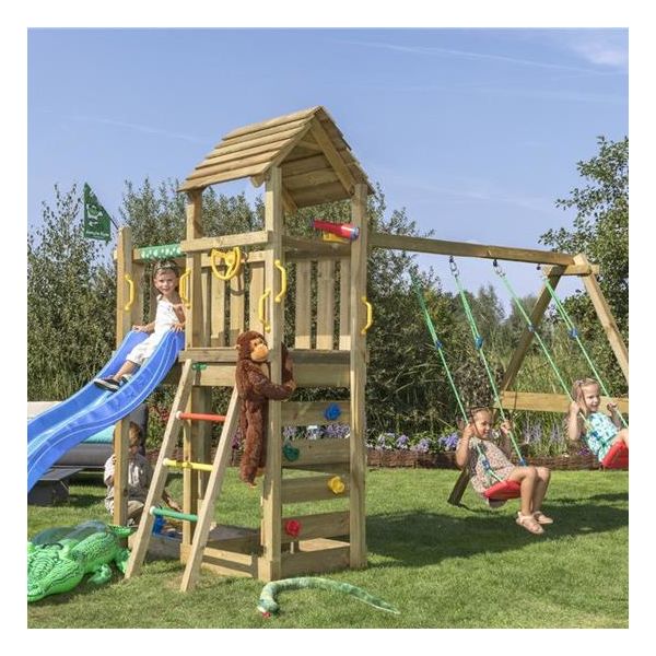 Lektorn Jungle Gym Safari med gungställning och rutschkana 