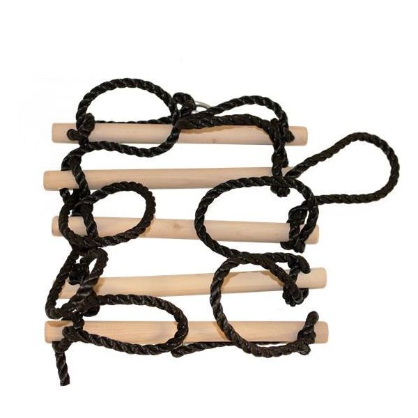 Repstege Nordic Play 805-461 5 steg, med svart rep 