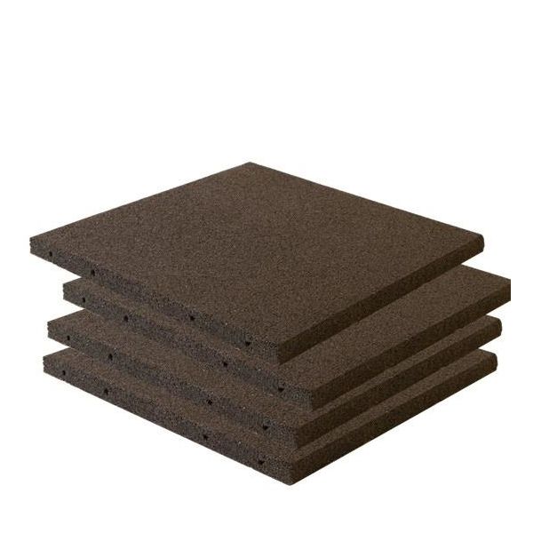 Gummikakel Nordic Play 810-172 30-pack, 500x500x30 mm Svart