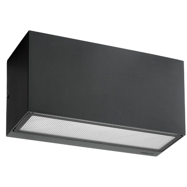 Væglampe Norlys Asker 1513 E27, op/ned, 46W, IP54 Grafit