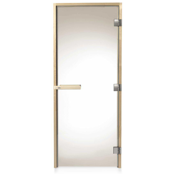 Bastudörr Tylö DGB bronsfärgat glas, furu 8x20 dm