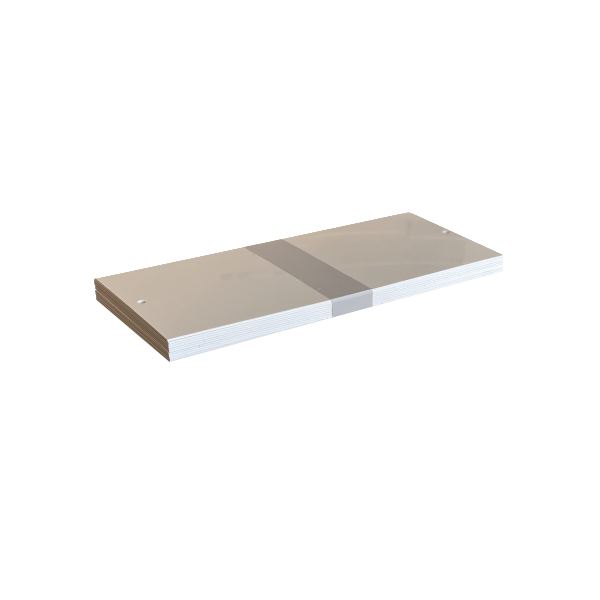 Plastbakke Nordisk Rörmärkning 905510 90 x 200 mm, stk. 10 